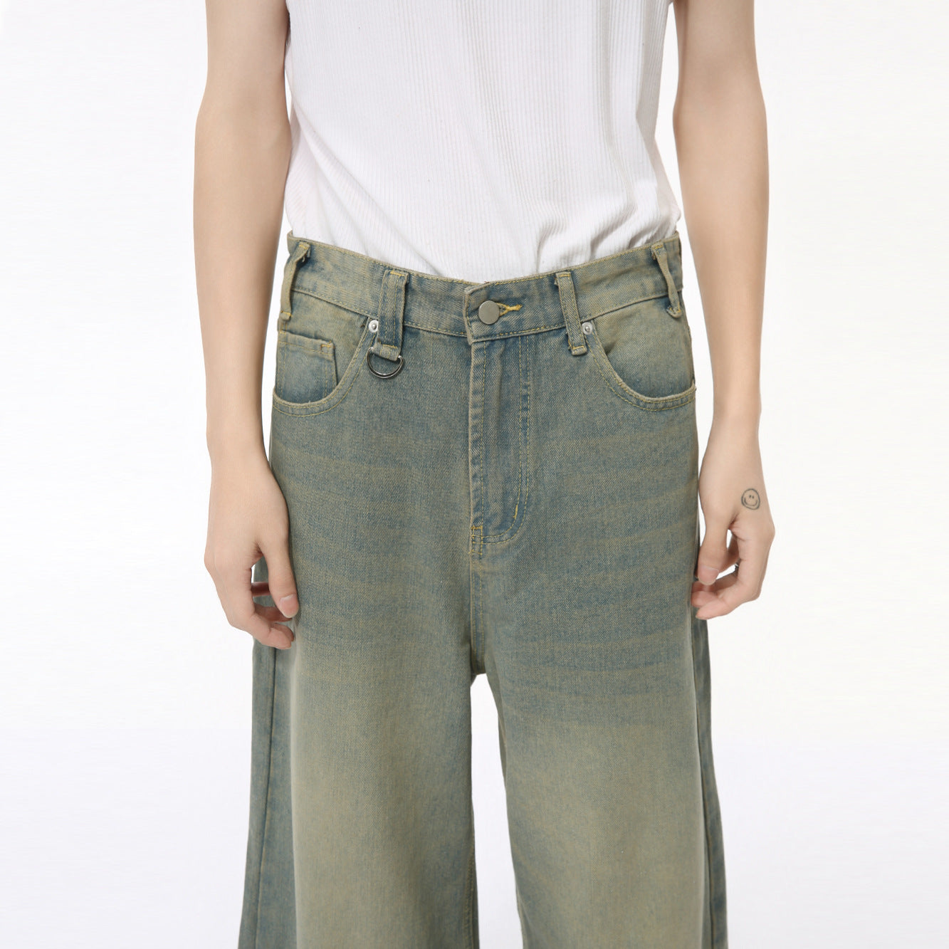 Green Draping Effect wide leg - Luxestreetwear™