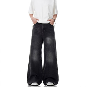 Washed Distressed Retro wide leg - Luxestreetwear™