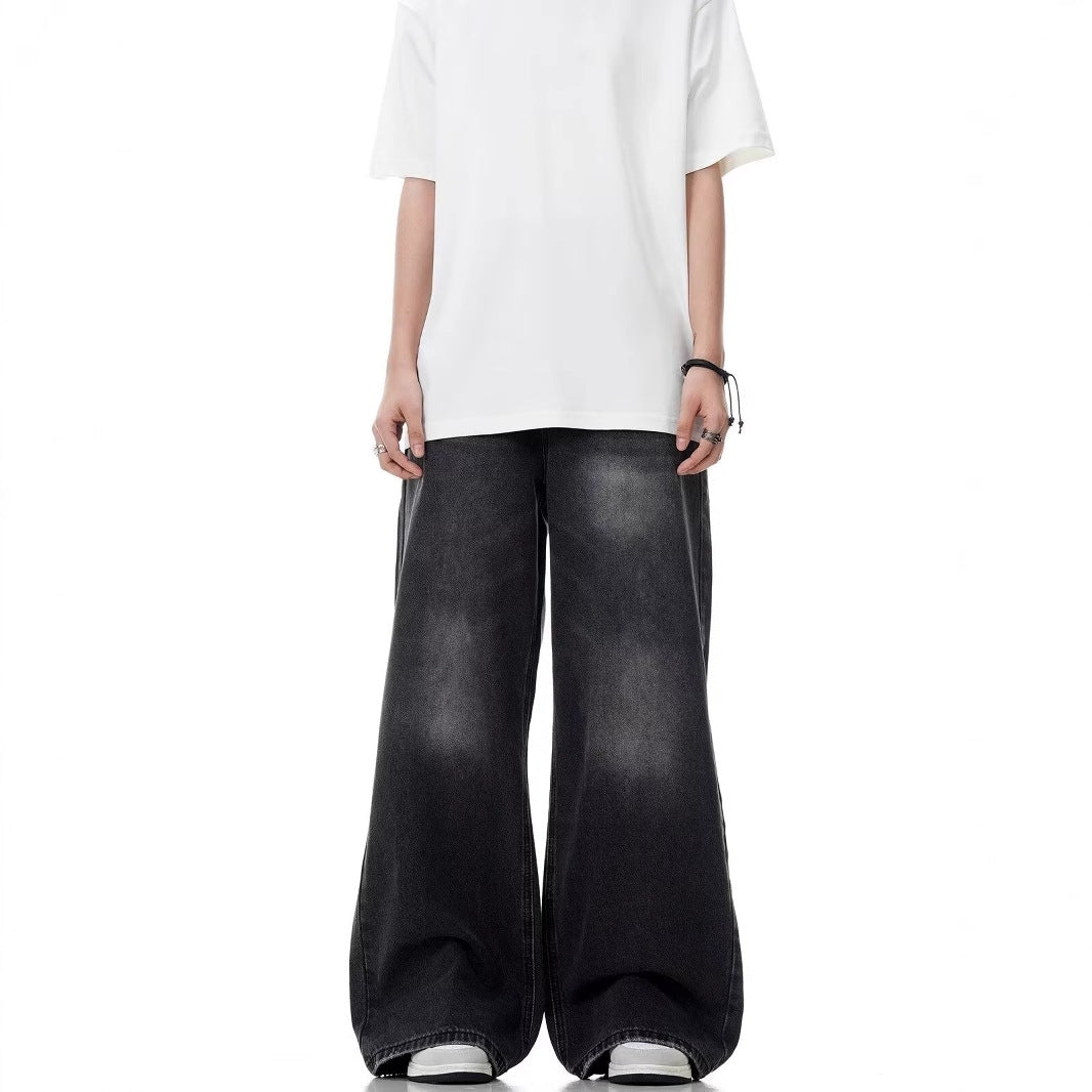 Washed Distressed Retro wide leg - Luxestreetwear™