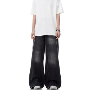 Washed Distressed Retro wide leg - Luxestreetwear™