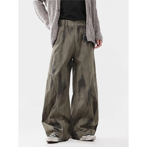 Pleated Dirty Dyed Cargo Baggy - Luxestreetwear™