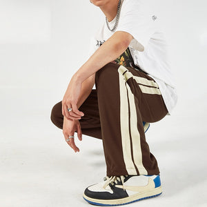 Striped Side Drawstring Pants - Luxestreetwear™