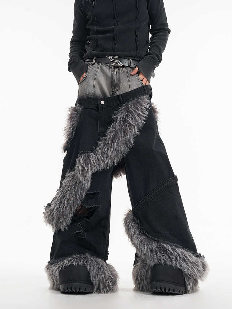 Double layer fur cover Baggy - Luxestreetwear™
