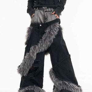 Double layer fur cover Baggy - Luxestreetwear™