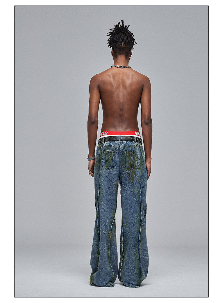 Dirtyfit Distressed Wide leg - Luxestreetwear™