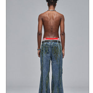 Dirtyfit Distressed Wide leg - Luxestreetwear™