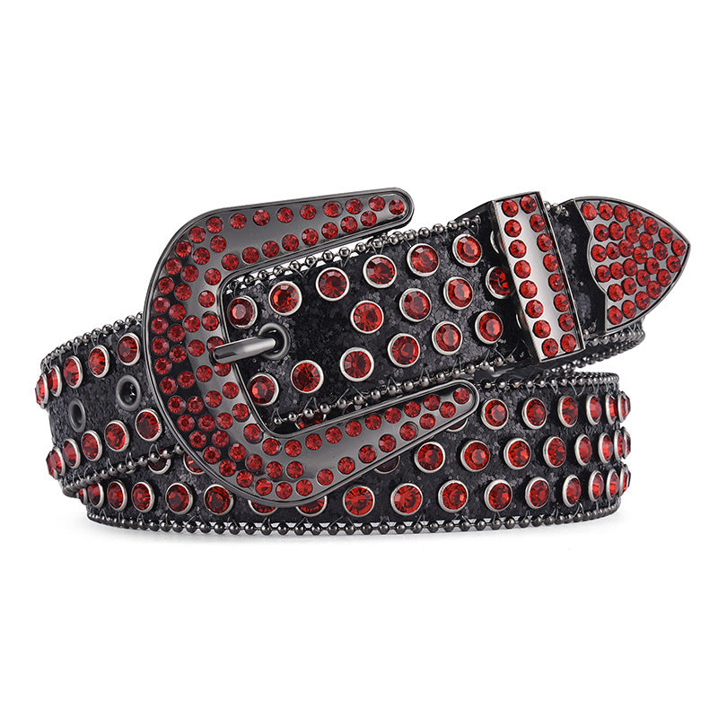 Rock Rivet Rhinestone Belt - Luxestreetwear™