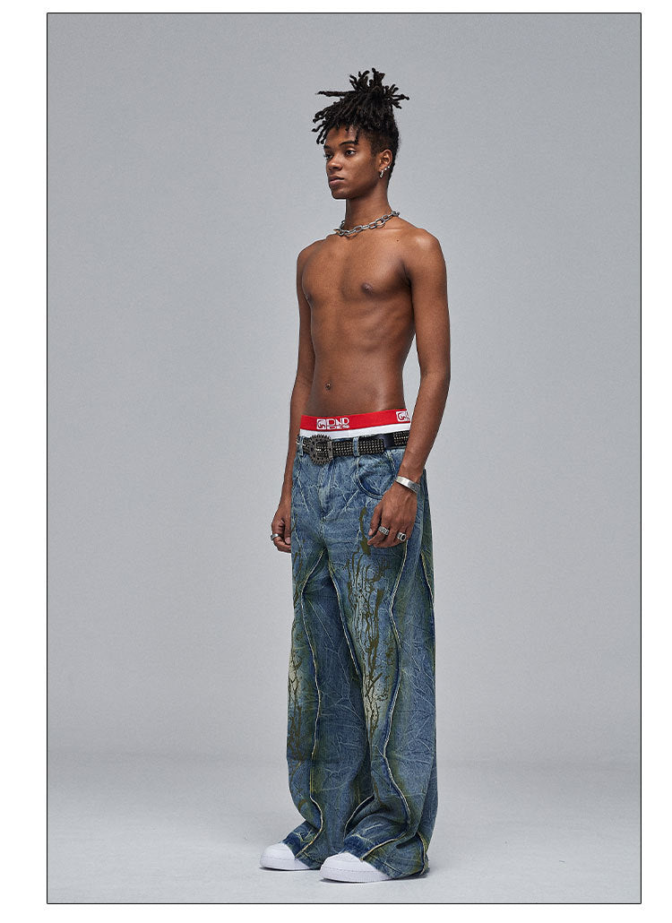 Dirtyfit Distressed Wide leg - Luxestreetwear™
