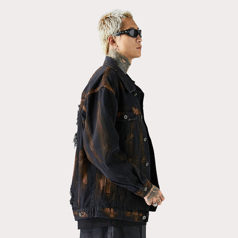 Tie-Dye Denim Jean Jacket - Luxestreetwear™