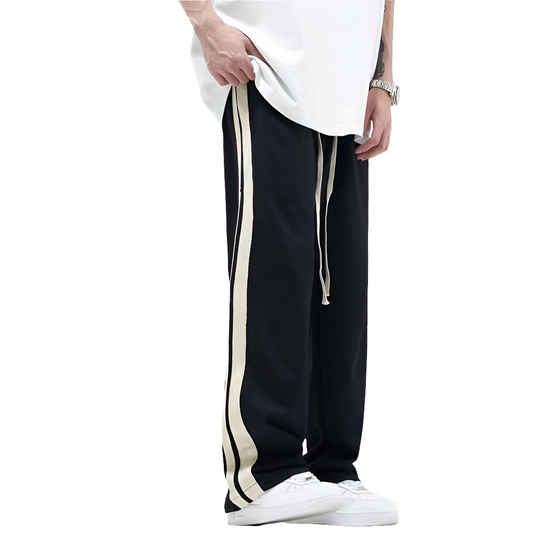 Striped Side Drawstring Pants - Luxestreetwear™