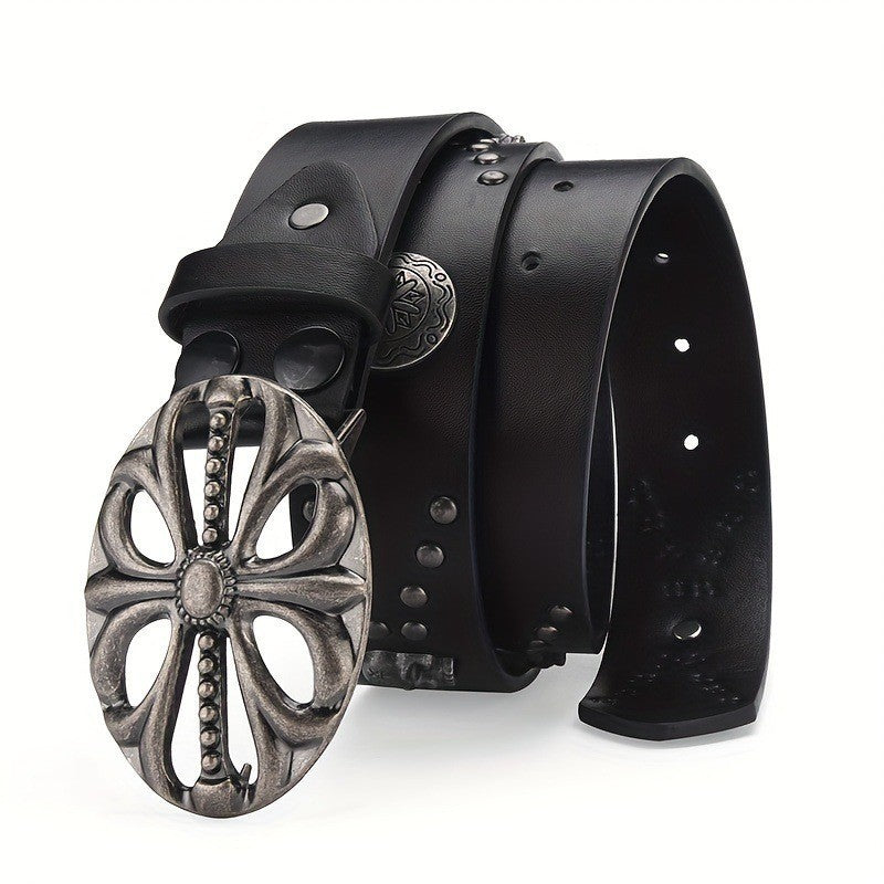 Skull Rivet Black Belt - Luxestreetwear™