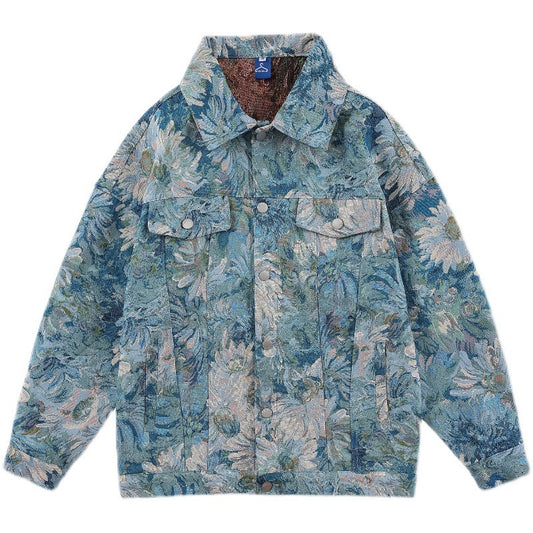 Floral Denim Jean Jackets - Luxestreetwear™