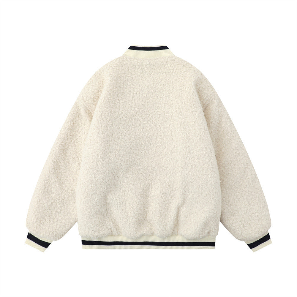 Lamb Wool Baseball Uniform Cotton Clothes Men - Luxestreetwear™