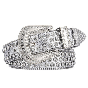Rock Rivet Rhinestone Belt - Luxestreetwear™