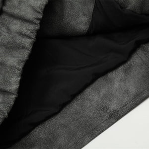 Distressed Biker Leather Jacket - Luxestreetwear™