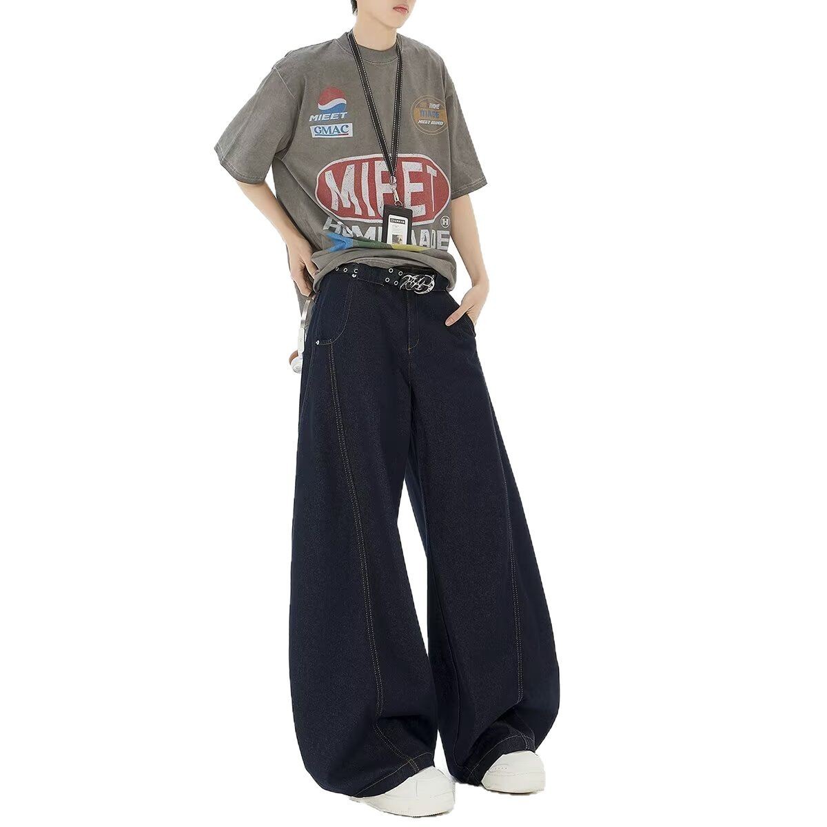 Dark Blue Wide leg - Luxestreetwear™