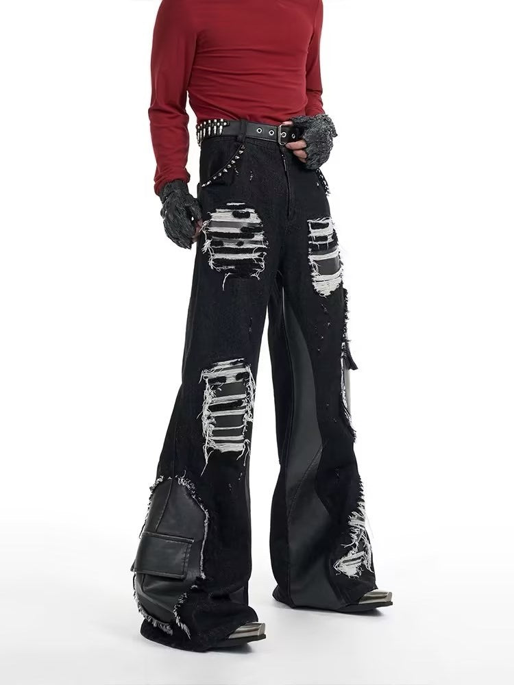 Rivet Stitching wide leg - Luxestreetwear™