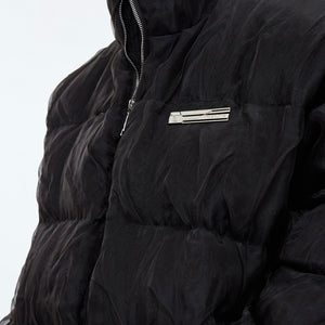 Niche Pleated Texture Thicken Cotton Clothes Coat Men - Luxestreetwear™