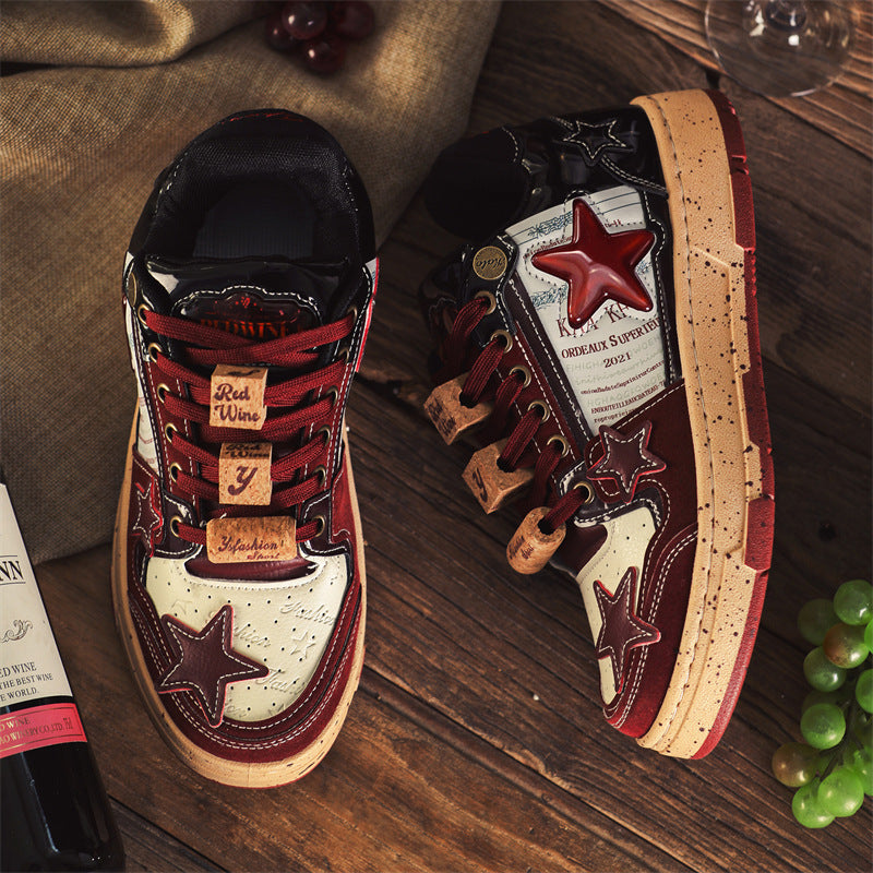 Star Pattern Sneakers Men's Special-interest Design Sports And Leisure - Luxestreetwear™