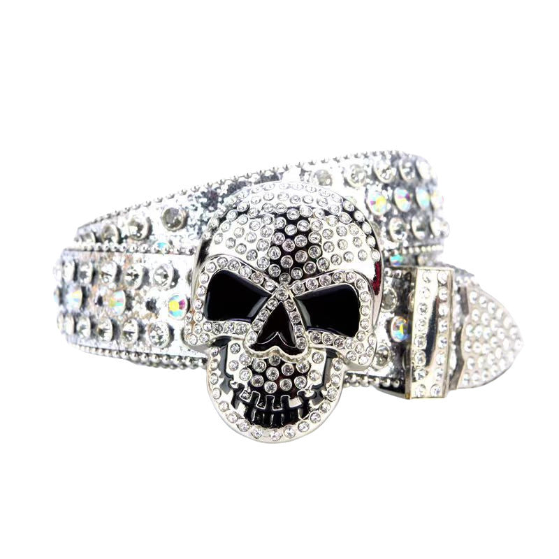 Rhinestone Skull Belt - Luxestreetwear™
