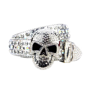 Rhinestone Skull Belt - Luxestreetwear™