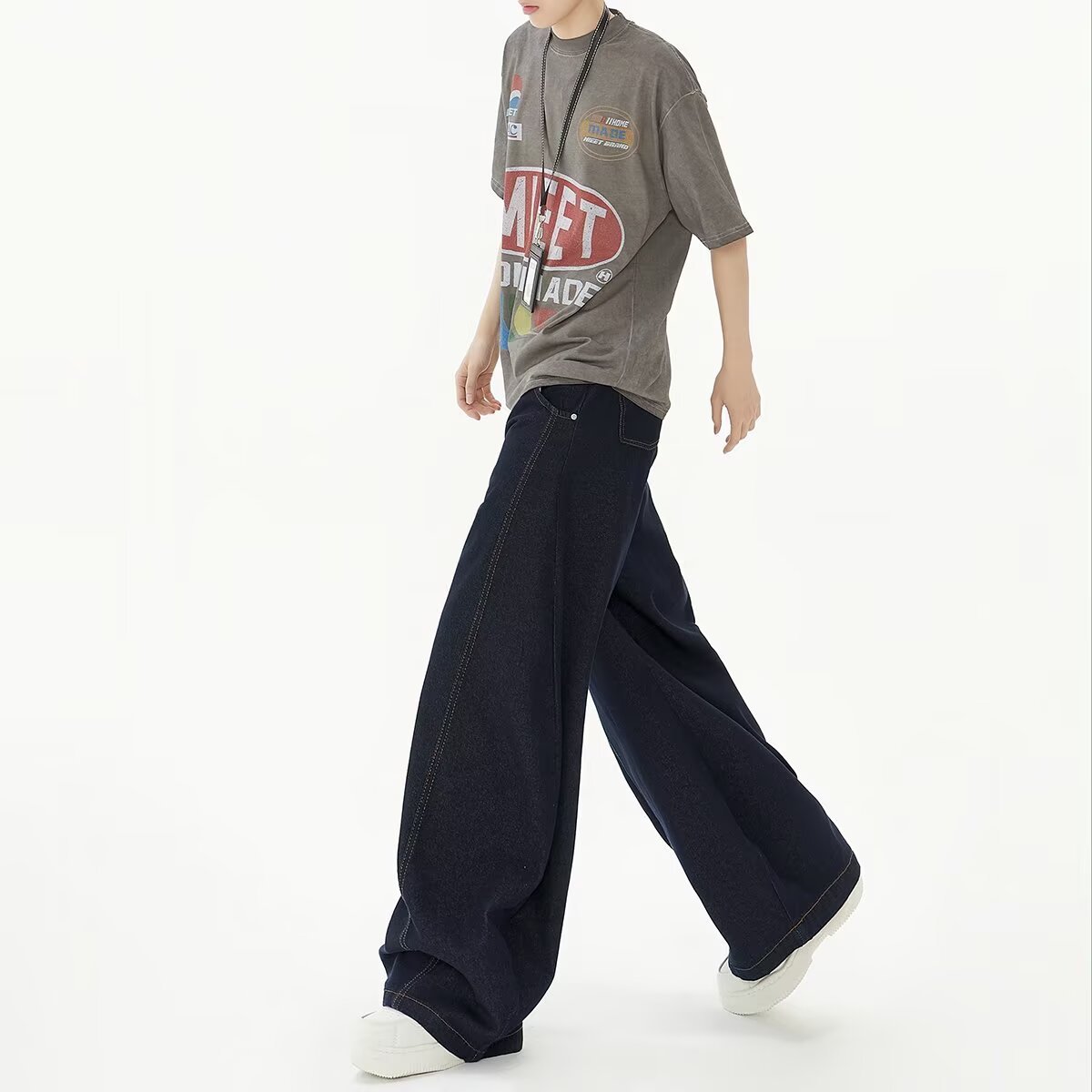 Dark Blue Wide leg - Luxestreetwear™