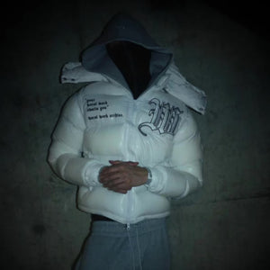 Winter Hooded Cotton-padded Cardigan Jacket - Luxestreetwear™