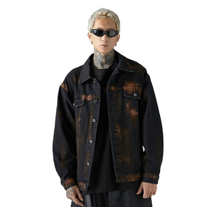 Tie-Dye Denim Jean Jacket - Luxestreetwear™