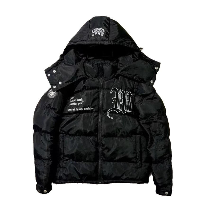 Winter Hooded Cotton-padded Cardigan Jacket - Luxestreetwear™