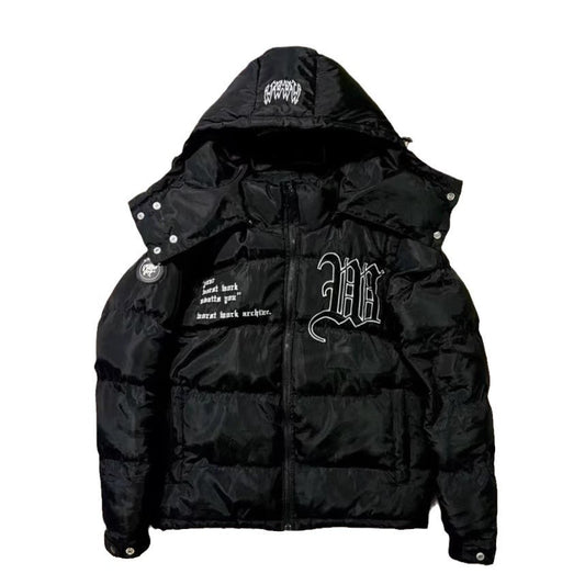 Winter Hooded Cotton-padded Cardigan Jacket - Luxestreetwear™