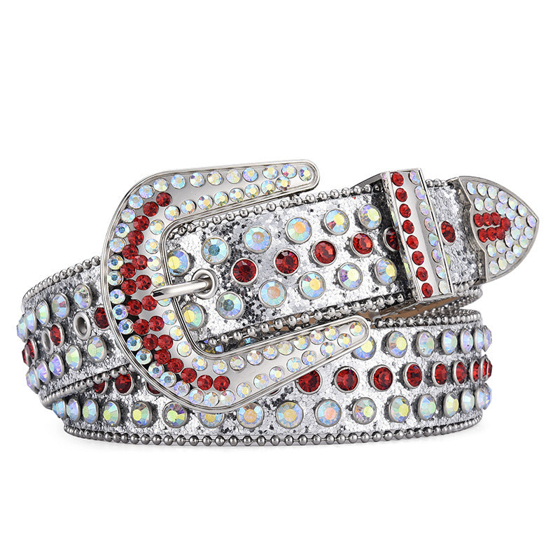 Rock Rivet Rhinestone Belt - Luxestreetwear™