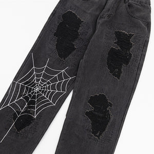 Spider web Ins Jean - Luxestreetwear™