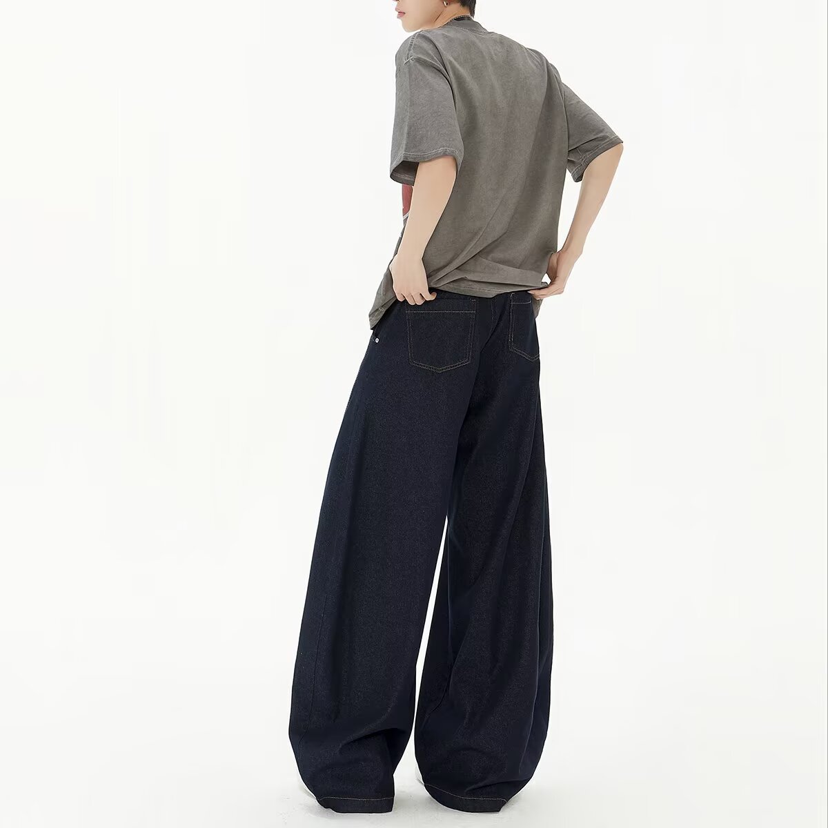 Dark Blue Wide leg - Luxestreetwear™
